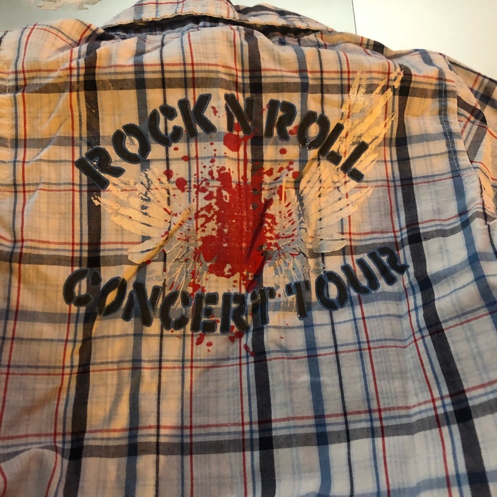 Rock N Roll button down shirt